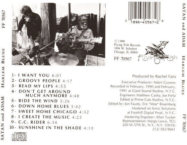 Satan And Adam : Harlem Blues (CD, Album, RE)