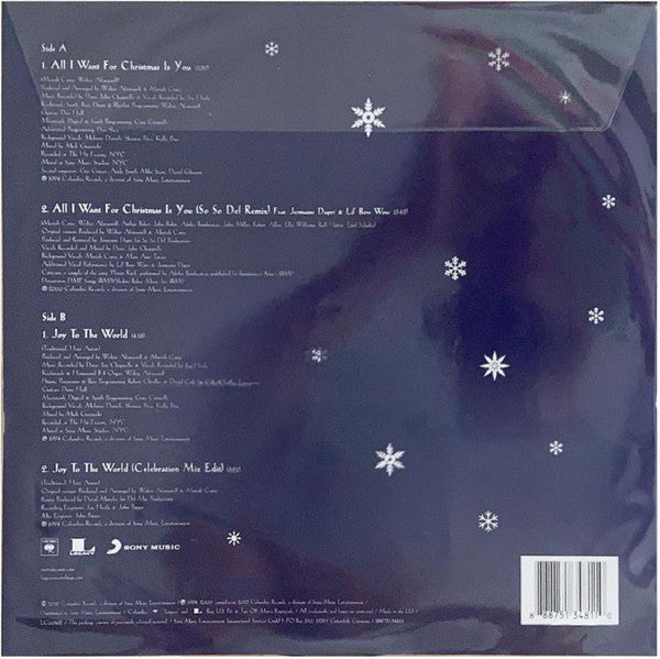 Mariah Carey : All I Want For Christmas Is You (10", EP, Ltd, Pic)