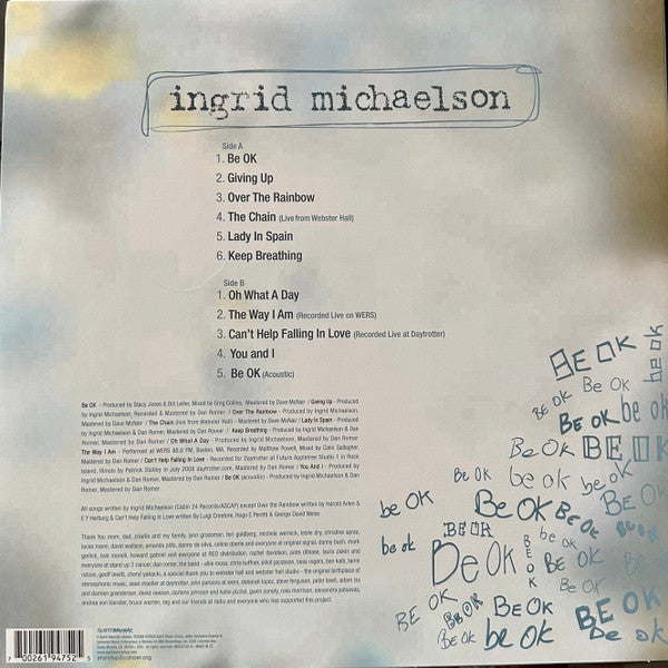 Ingrid Michaelson : Be OK (LP, Album, RE)