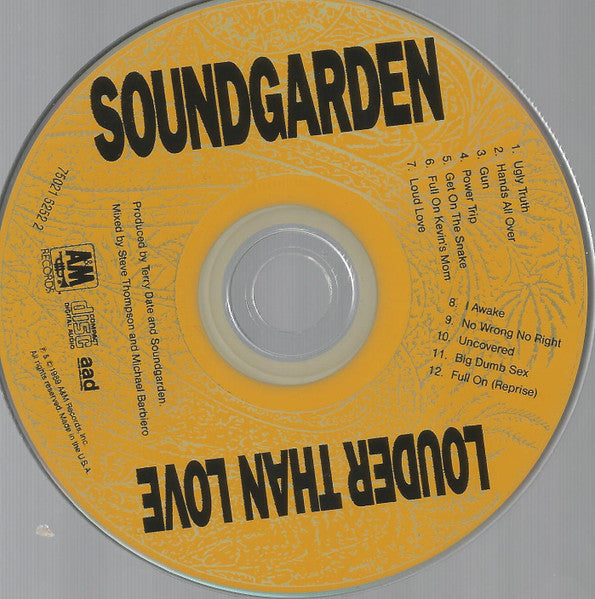 Soundgarden : Louder Than Love (CD, Album, RP)