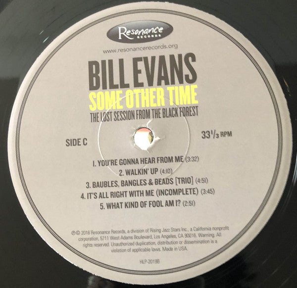 Bill Evans : Some Other Time (The Lost Session From The Black Forest) (2xLP, Album, RSD, Dlx, Ltd, Num, RE, RM, 180)