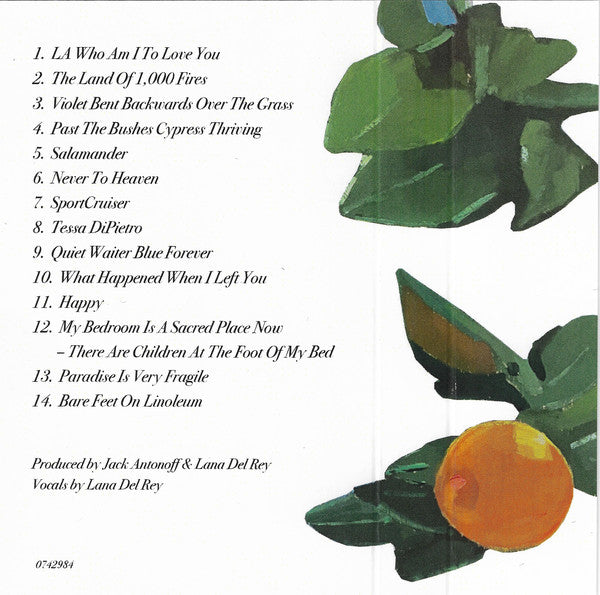 Lana Del Rey : Violet Bent Backwards Over The Grass (Cass, Album, Ltd)