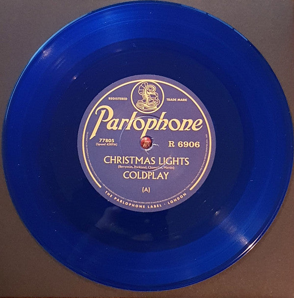 Coldplay : Christmas Lights (7", Ltd, RE, Blu)