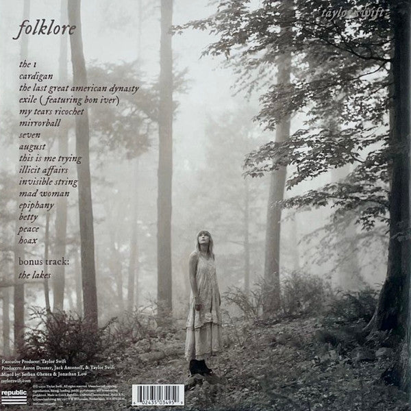 Taylor Swift : Folklore (2xLP, Album, Dlx, Ltd, Pin)