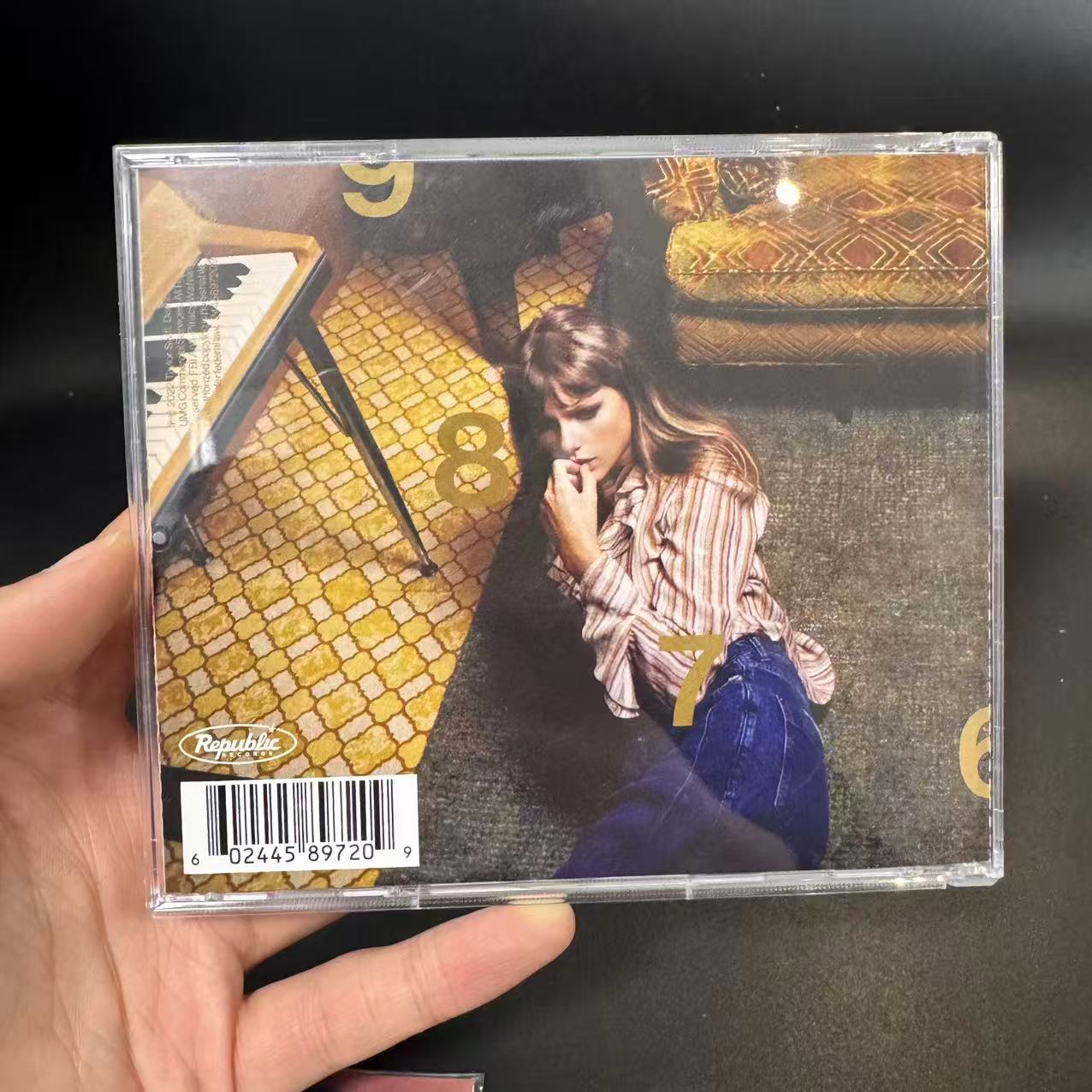 Taylor Swift Midnights Mahogany Edition Signed CD (Heart Signature, Side Opened Only)
