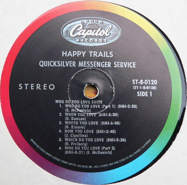 Quicksilver Messenger Service : Happy Trails (LP, Album, Club)