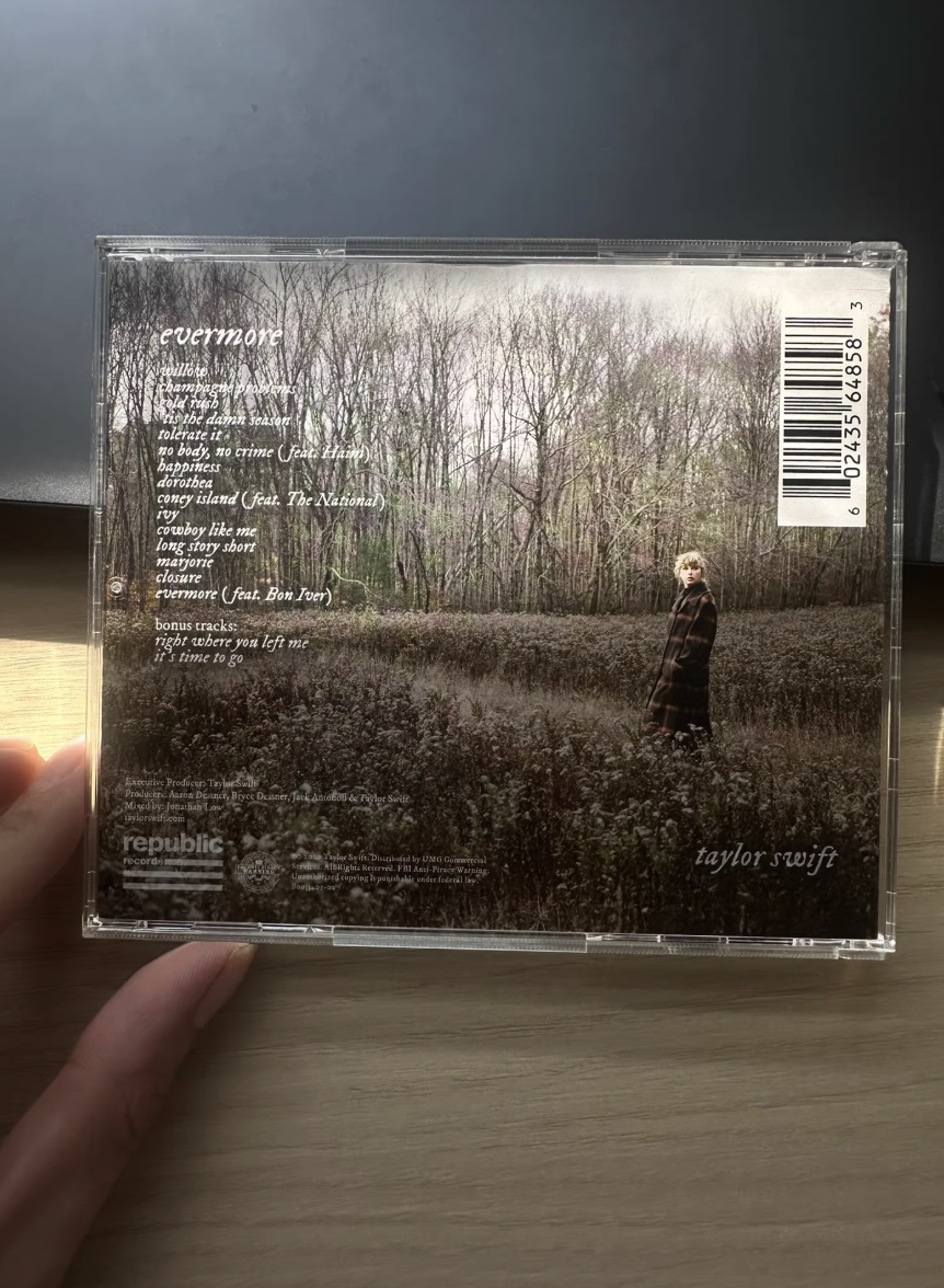 RARE - Taylor Swift Autographed EVERMORE CD - Still Sealed