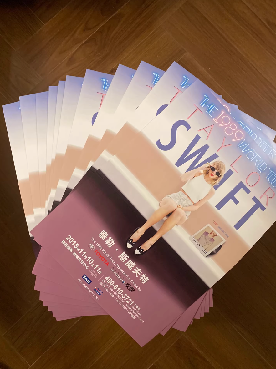 Taylor Swift *The 1989 World Tour* official promotional concert poster