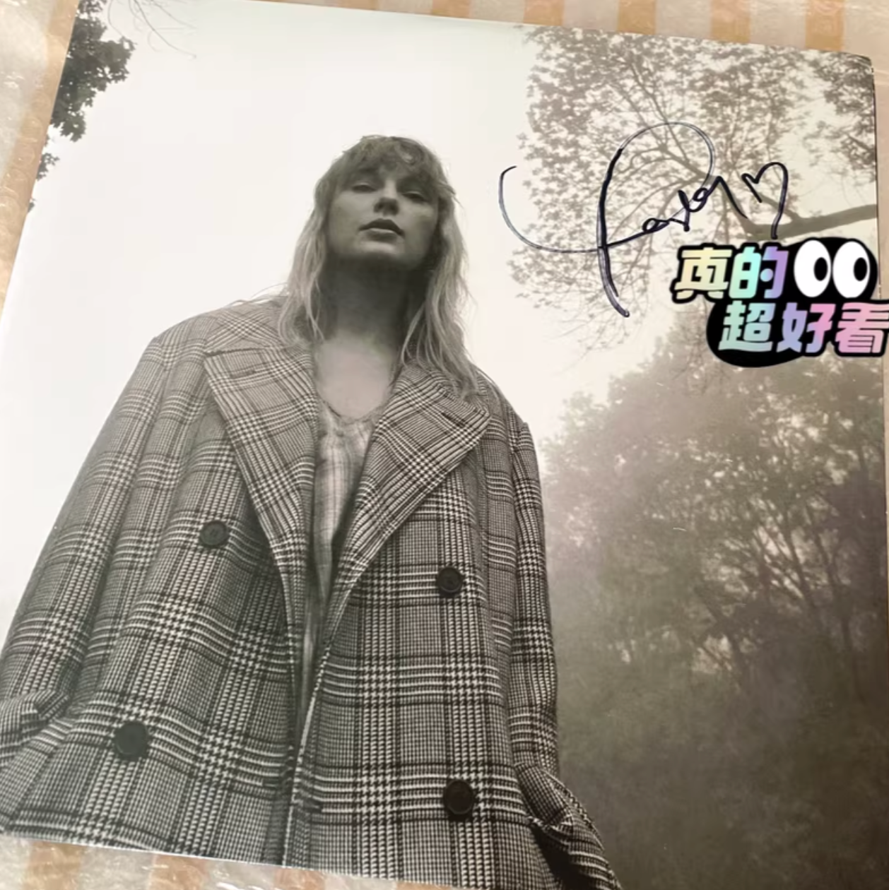 Taylor Swift *folklore* official signed photo (heart signature)