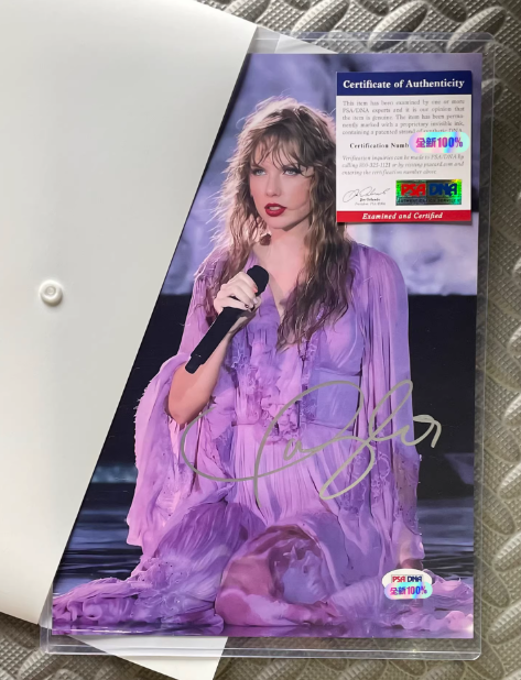Taylor Swift Autographed Photo with PSA Certification