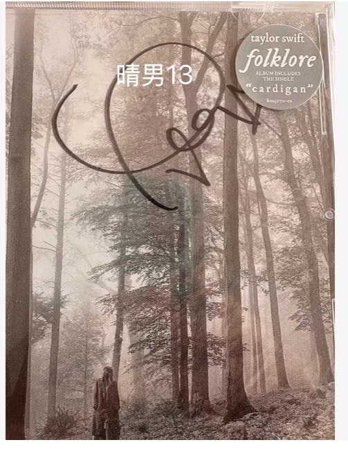 Taylor Swift Folklore Signed CD (Heart Edition)