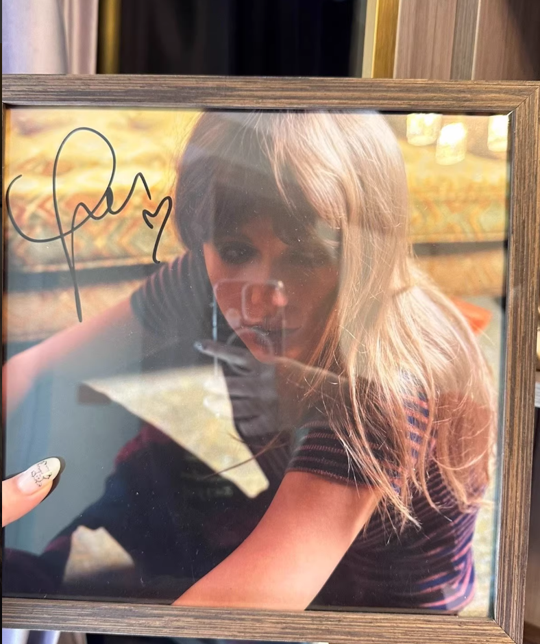 Taylor Swift - Midnights Mahogany Edition Signed Poster (No Vinyl, Framed)