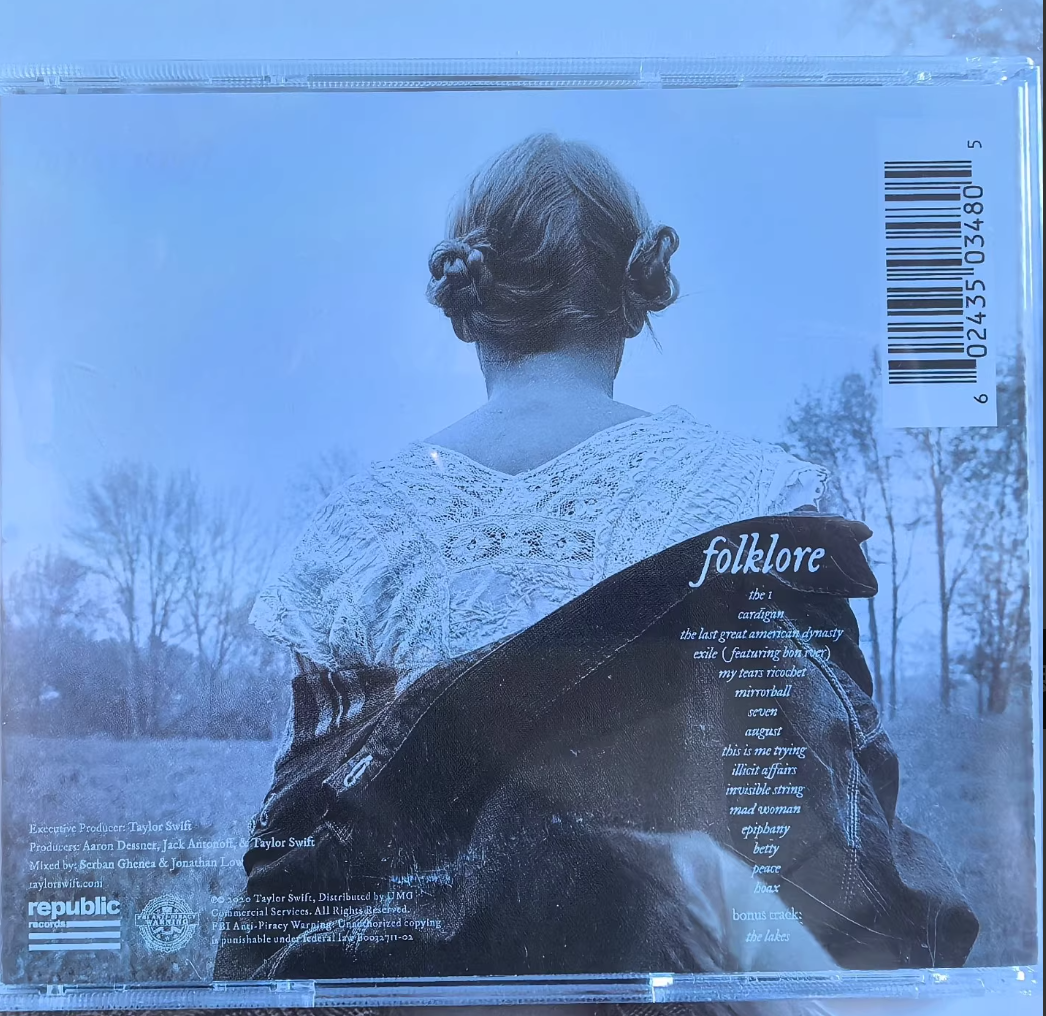 Taylor Swift Folklore signed CD with heart autograph (opened, unplayed)