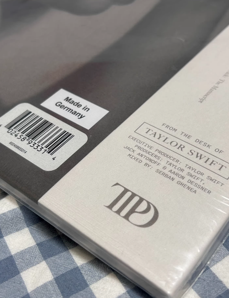 Taylor Swift The Tortured Poets Department UK exclusive signed vinyl (sealed, “drumstick” signature)