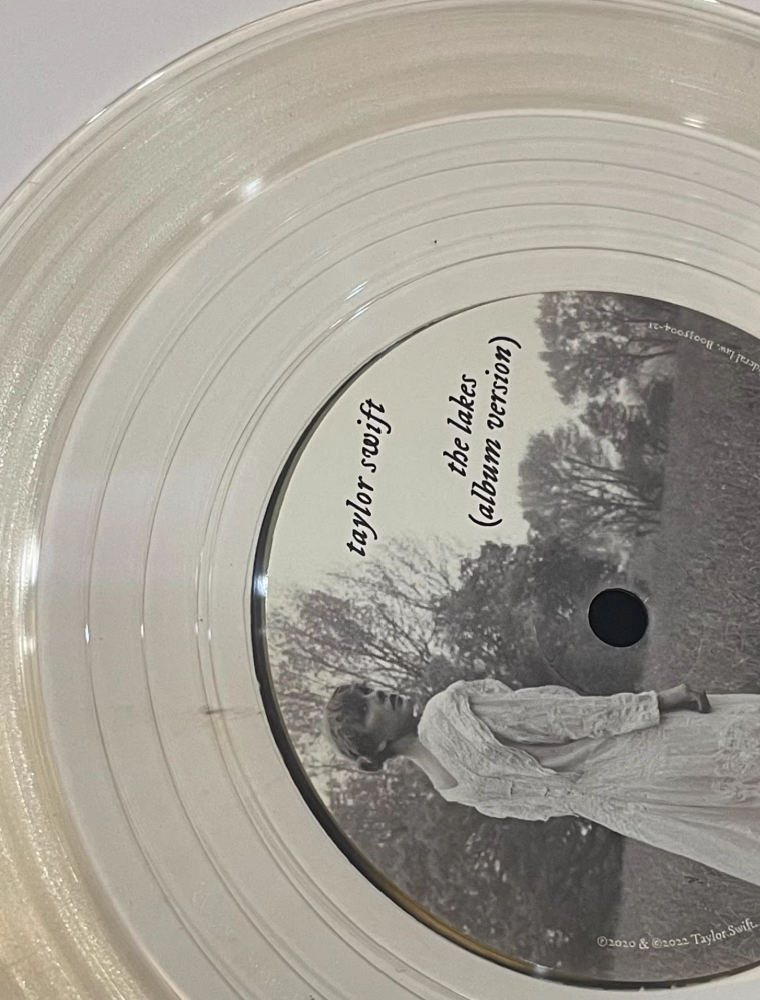 Taylor Swift The Lakes RSD clear vinyl (opened, unplayed, flaw as shown)