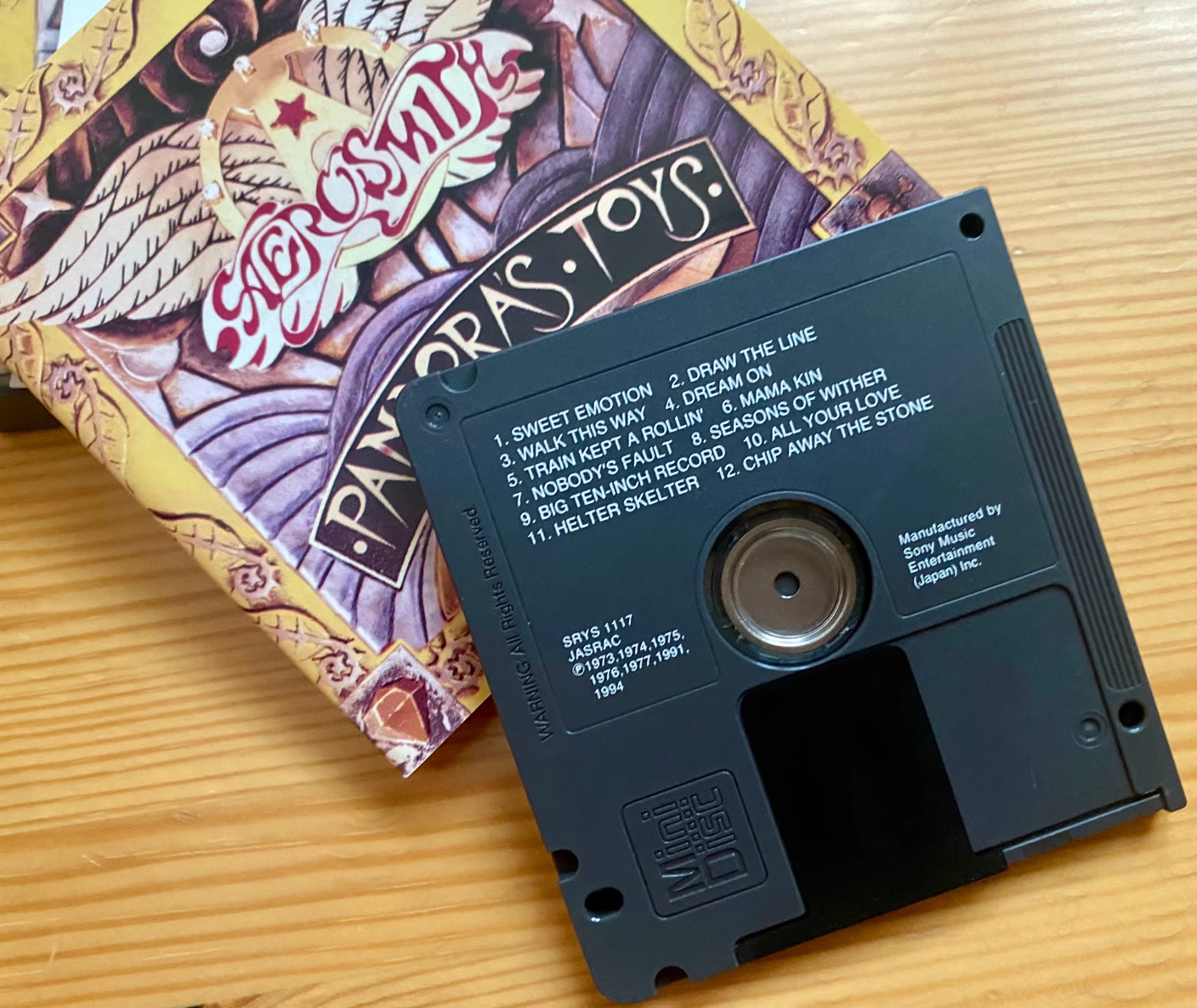 Aerosmith "Toys in the Attic" Japanese MiniDisc! VG+ condition, well-maintained by previous collector! 🤘🎵