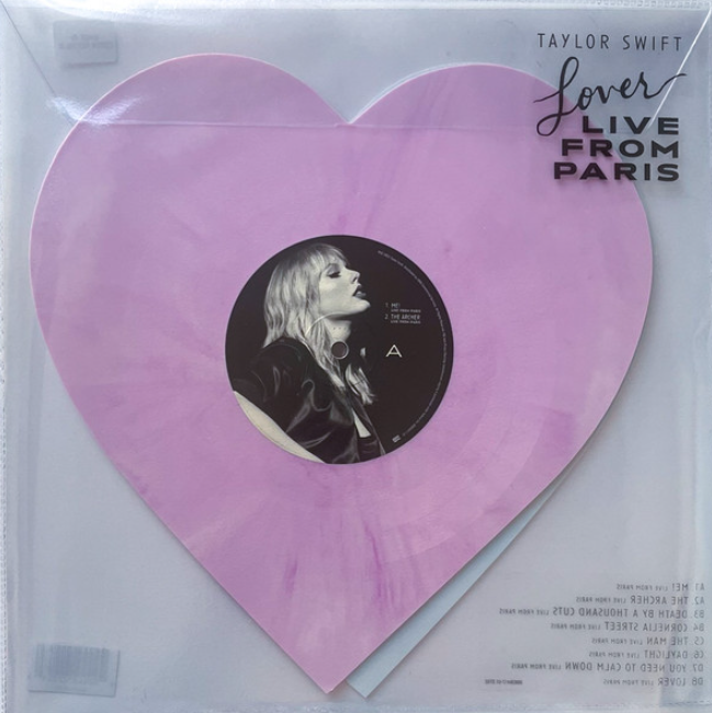 Taylor Swift Lover Live From Paris Heart Vinyl Like New Read Desc