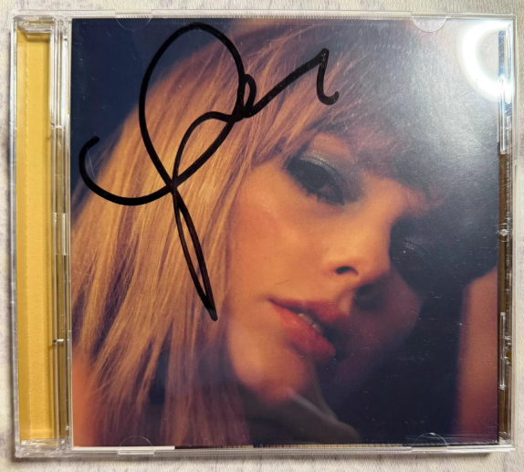 Taylor Swift Midnights Mahogany Autographed CD Open Box Like New