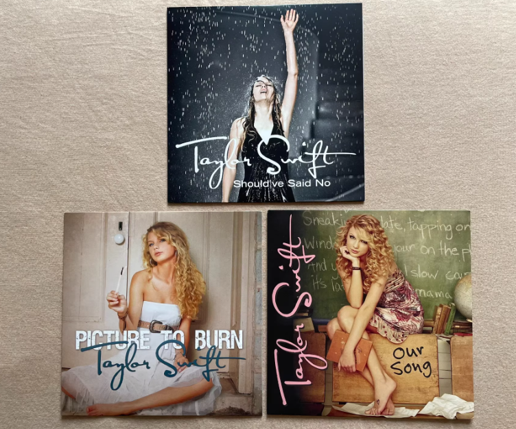 Taylor Swift Debut 7" Colored Vinyl Limited Numbered Set of 3 Open Box Like New