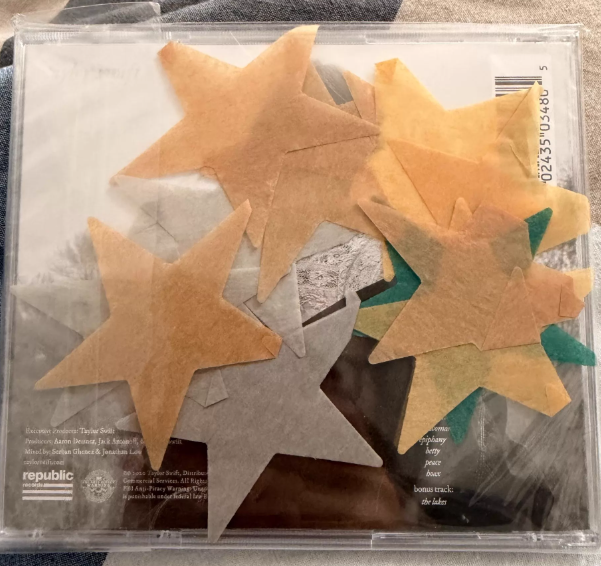 Taylor Swift Folklore Autographed CD Sealed Star Paper Sticker