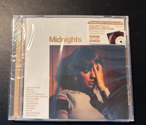 Taylor Swift Midnights Mahogany Autographed CD Sealed Discontinued