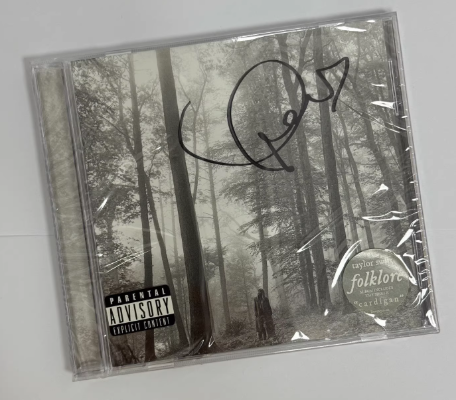 Taylor Swift Folklore Signed CD Heart Signature Sealed