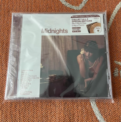 Taylor Swift Midnights Blood Moon Signed CD Autographed Insert