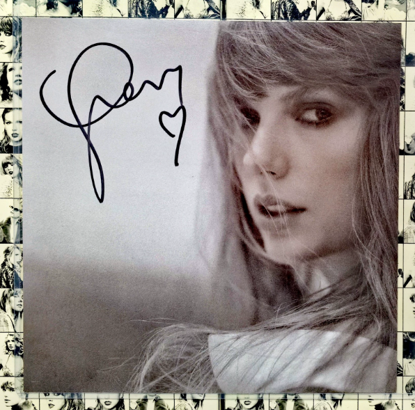 Taylor Swift TTPD Signed Card Double Heart Autographed Insert