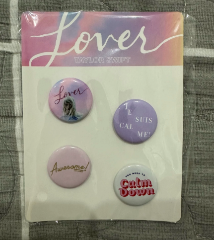 Taylor Swift Lover Pin Set You Need To Calm Down Badge Set New