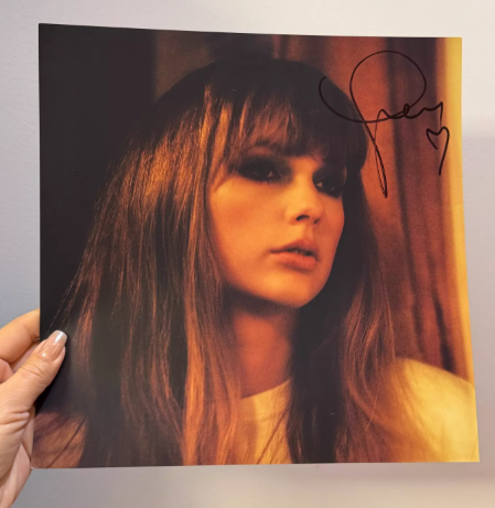 Taylor Swift Midnights Signed Insert Autograph Heart No Vinyl