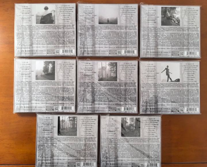 Taylor Swift – folklore Taiwan CD Set 1-8 + evermore CD Sealed M/M