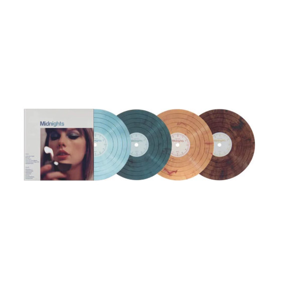 Taylor Swift Midnights Coaster Set Official Vinyl Style Drink Coasters M/M