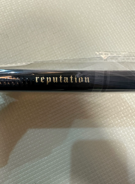 Taylor Swift Reputation Black Snake Texture Notebook Gold Logo M/M