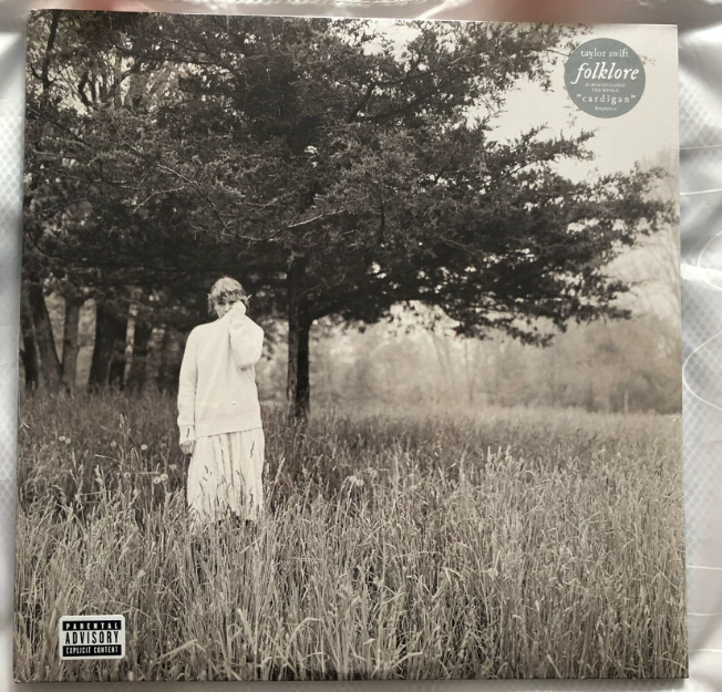 Taylor Swift – Folklore “In The Trees” Beige Vinyl Factory Sealed With Hype Sticker NM/VG+