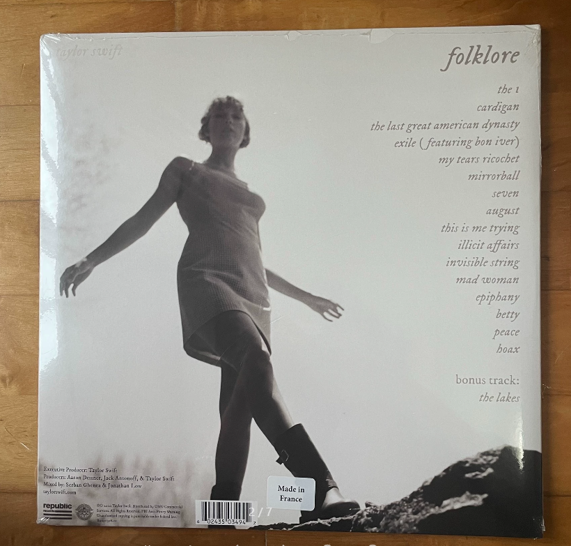 Taylor Swift – Folklore Variant 7 In The Trees Silver Vinyl 2LP US First Press
