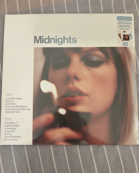 Taylor Swift – Midnights Moonstone Blue Marble Vinyl LP US Edition