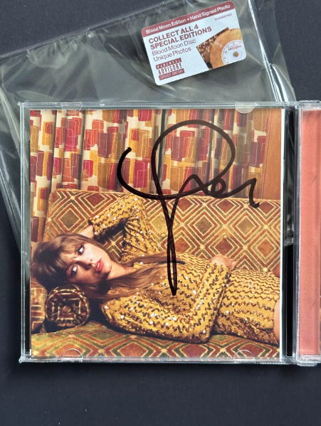 Taylor Swift – Midnights Blood Moon Signed CD Special Signature Edition
