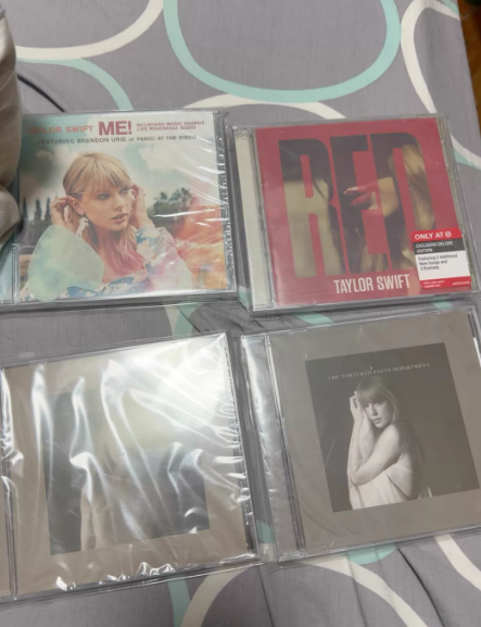 Taylor Swift CD Collection Bundle – Red / ME! / The Tortured Poets Department