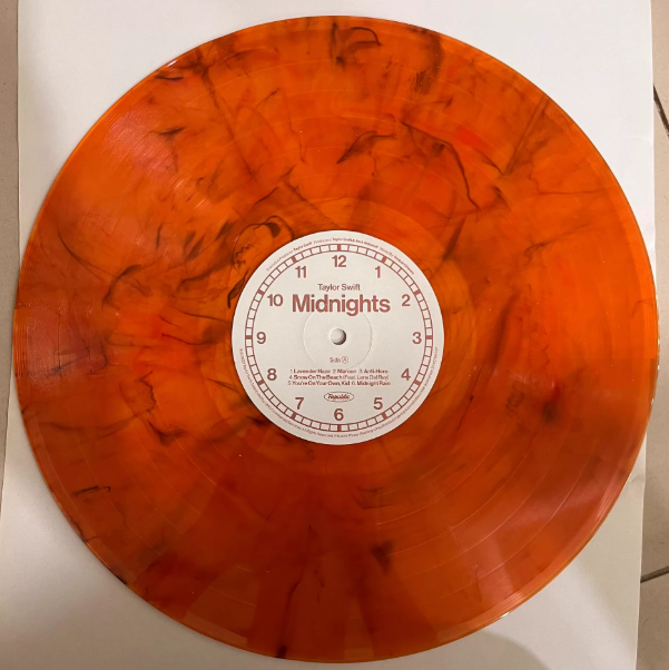Taylor Swift – Midnights Blood Moon Edition Marble Vinyl LP Opened Copy