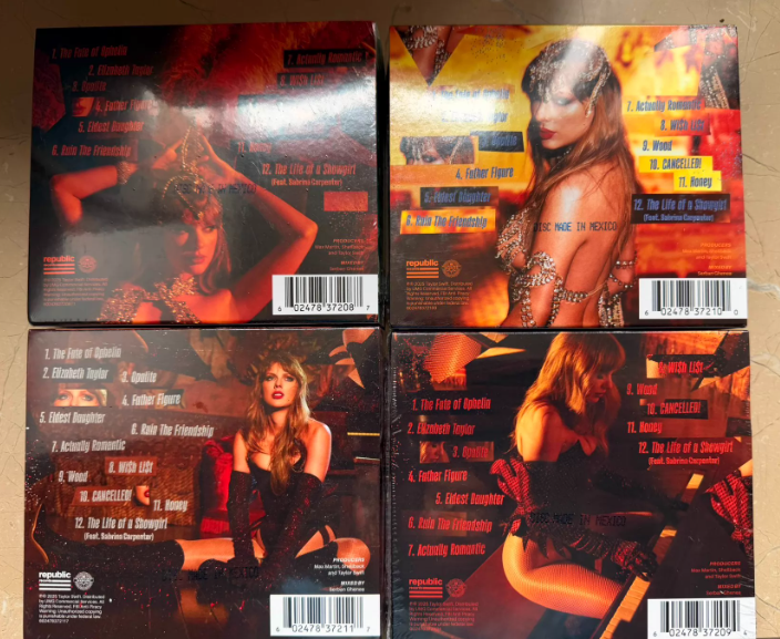 Taylor Swift – The Life Of A Showgirl Deluxe CD Box Set 4 Versions Complete