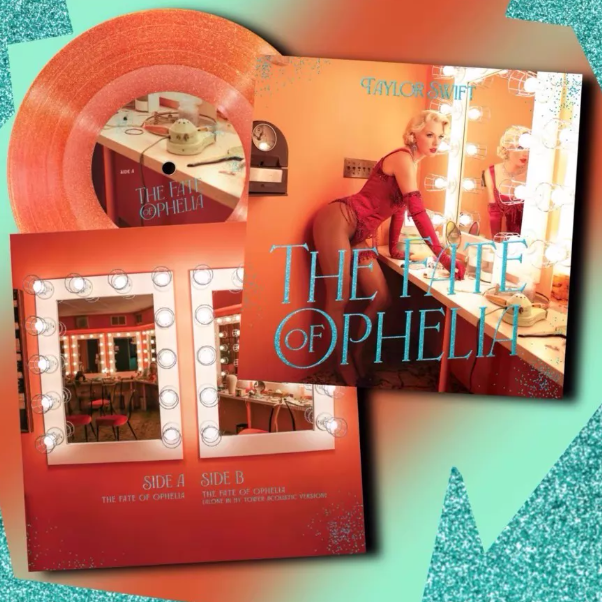 Taylor Swift – The Fate Of Ophelia Orange Glitter 7" Vinyl Single Sealed