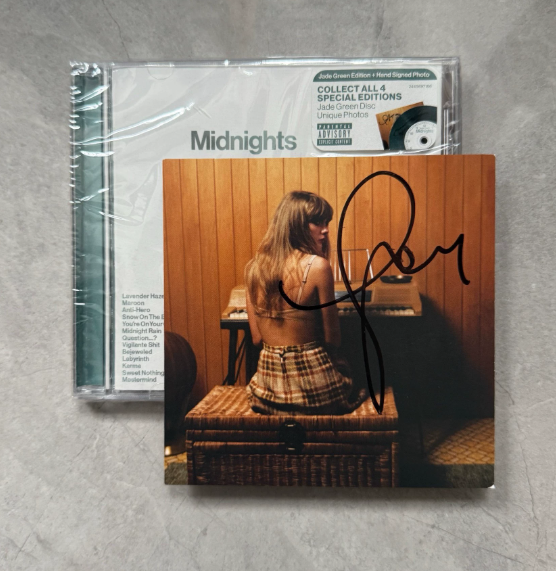 Taylor Swift – Midnights Jade Green Signed CD M/NM
