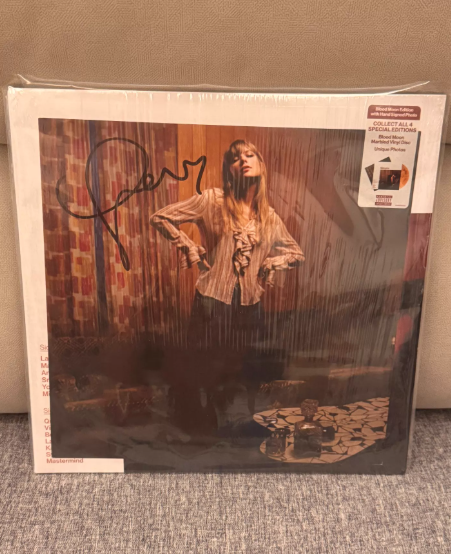 Taylor Swift – Midnights Blood Moon Signed Vinyl Side Opened Edition