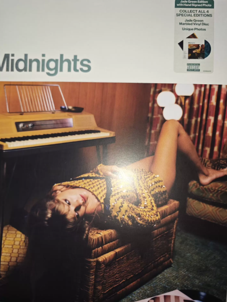 Taylor Swift – Midnights Jade Green Signed Vinyl M/NM French Press