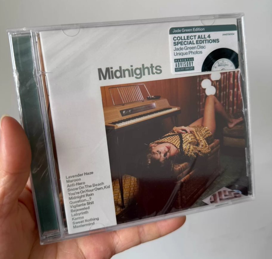 Taylor Swift - Midnights (Jade Green Edition, US CD, Factory Sealed, NM Case Crack)