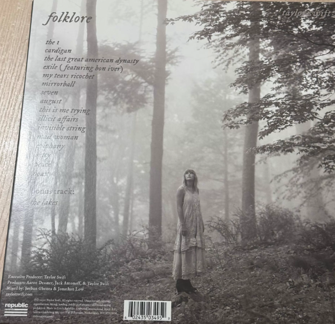 Taylor Swift - Folklore (Version 8, EU Non-Translucent Color Vinyl LP, NM, Opened Only)