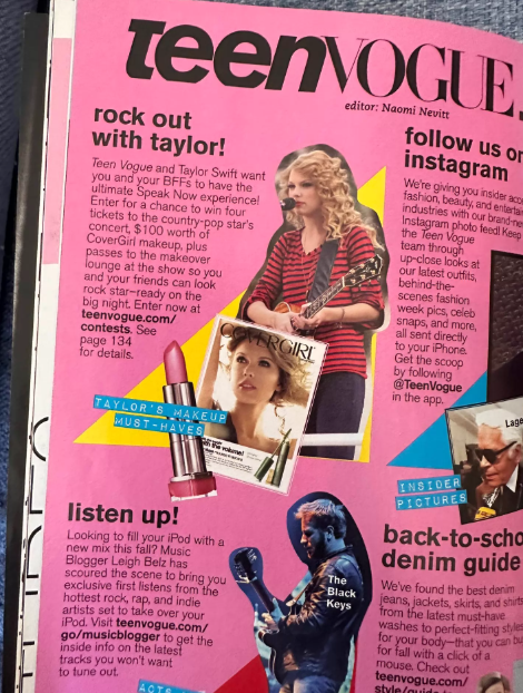 Taylor Swift - Teen Vogue (August 2011 Issue, VG+, Country Era)