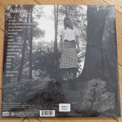 Taylor Swift - Folklore (French Press Variant 5, Factory Sealed LP, No Spine Dent)