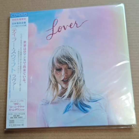 Taylor Swift – Lover Japanese First Press Limited Edition CD+DVD 7" Package