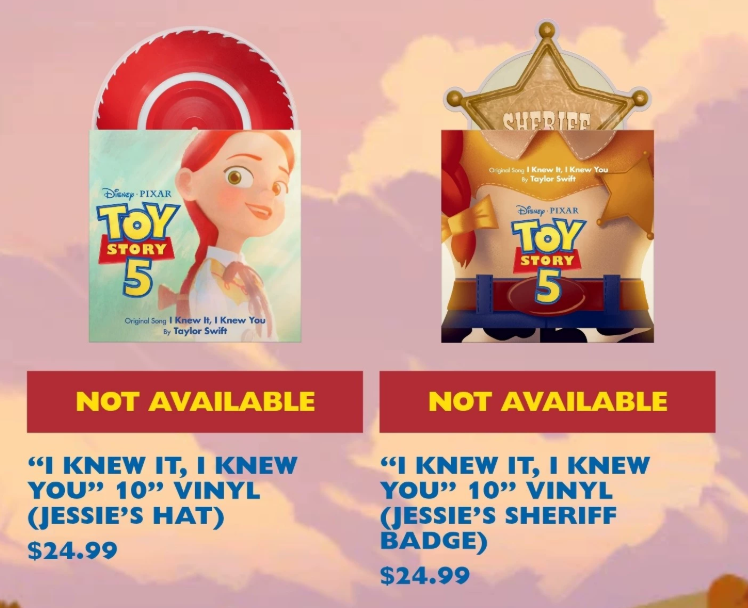 Taylor Swift – Toy Story 5 “I Knew It, I Knew You” 10" Shaped Vinyl (Jessie’s Hat Edition)
